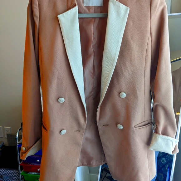 Leshop Black Peach colour Blazer size S US - Picture 4 of 5